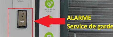 Interphone lors du service de gardes.