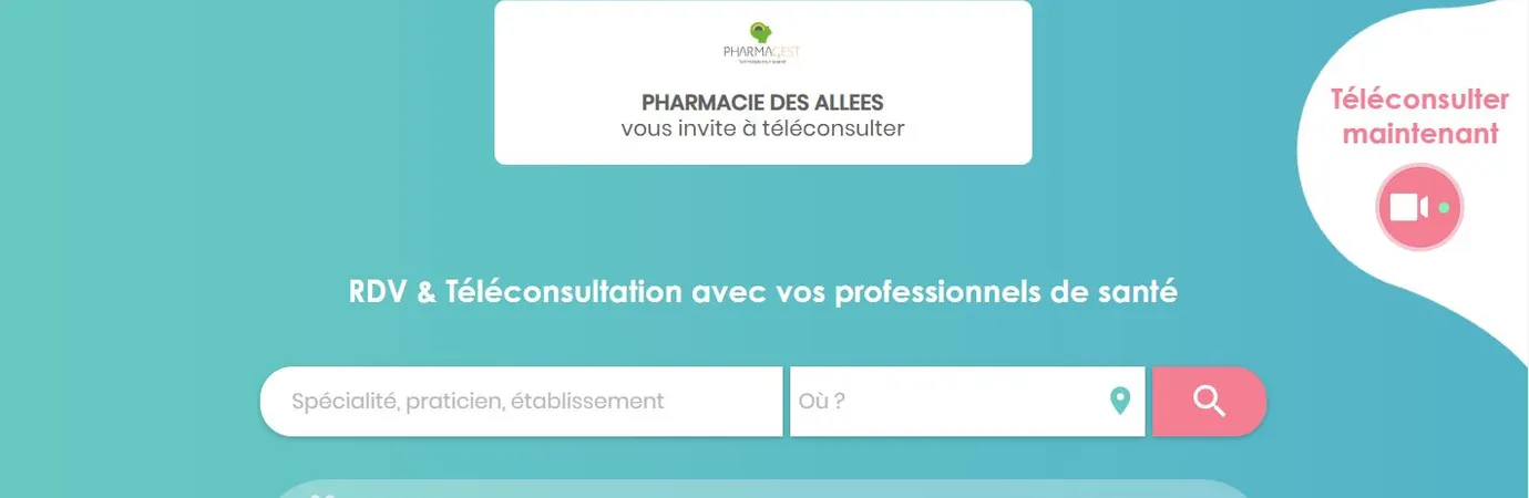 Consultez un médecin généraliste ou un spécialiste depuis votre pharmacie